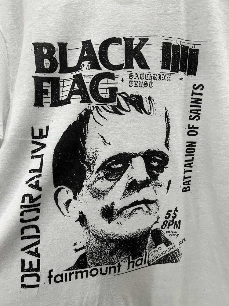VINTAGE BLACK FLAG DEAD OR ALIVE PUNK Cotton Unisex S-4XL T-Shirt M335 Unisex T-Shirt