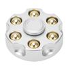 Fingertip Gyroscope Toy Detachable Relieves Stress Metal Rotating Decompression Toy for Home Office Silver