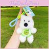 Cute Fruit Series Plush Dog Keychain Charm In Melon Watermelon Blueberry Peach