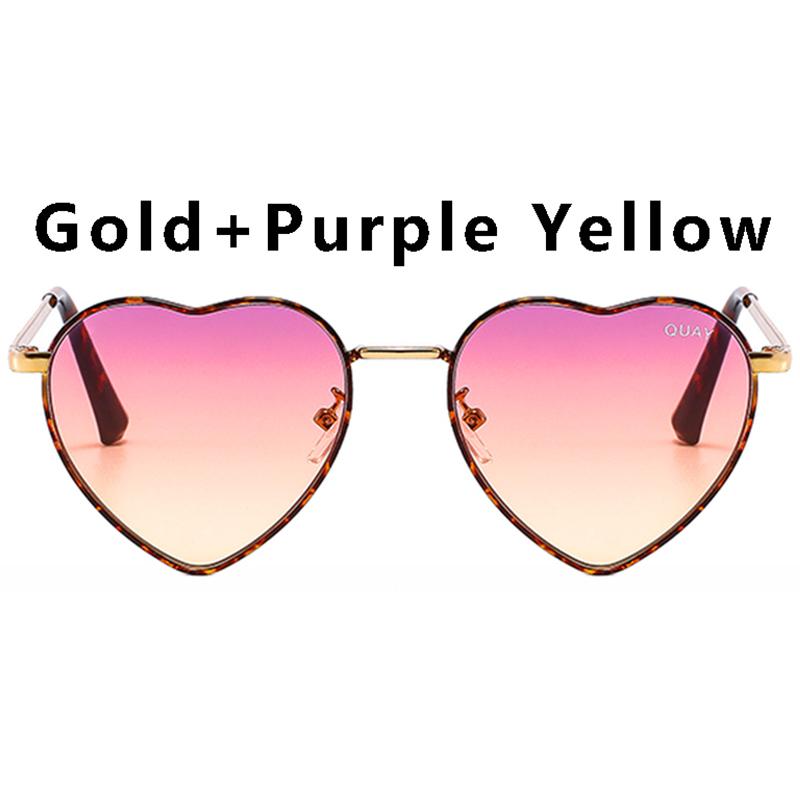 Lunettes de soleil Quay Heartbreaker pour femmes UV400 Designer Mode Rétro Lunettes Douces pour Dames Lunettes de Soleil Sexy Femme