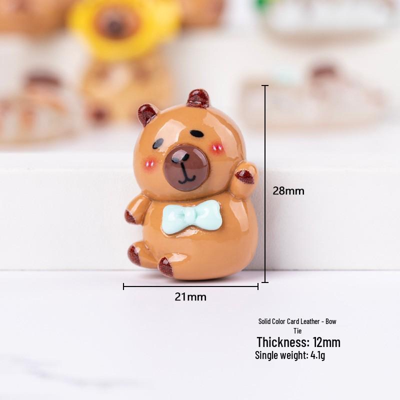 Resin Capybara DIY Phone Case Patches & Kids' Hair Accessories Charms