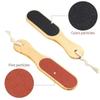 Double Sides Foot File Foot Rasp Pedicure Tools Feet Dead Skin Callus Remover Wooden Handle Scrubber Sandpaper Foot Care