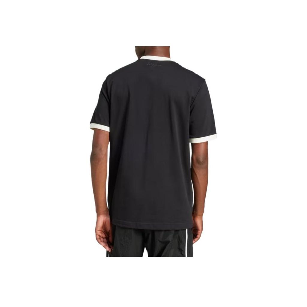 Adidas Originals Comfortable Casual Logo Print Short Sleeve T-Shirt Men Tops Black JC8372