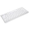 Teclado Sem Fio Inglês Tailandês Bilíngue Portátil Elegante Ultrafino Prateado Branco Teclado de Computador