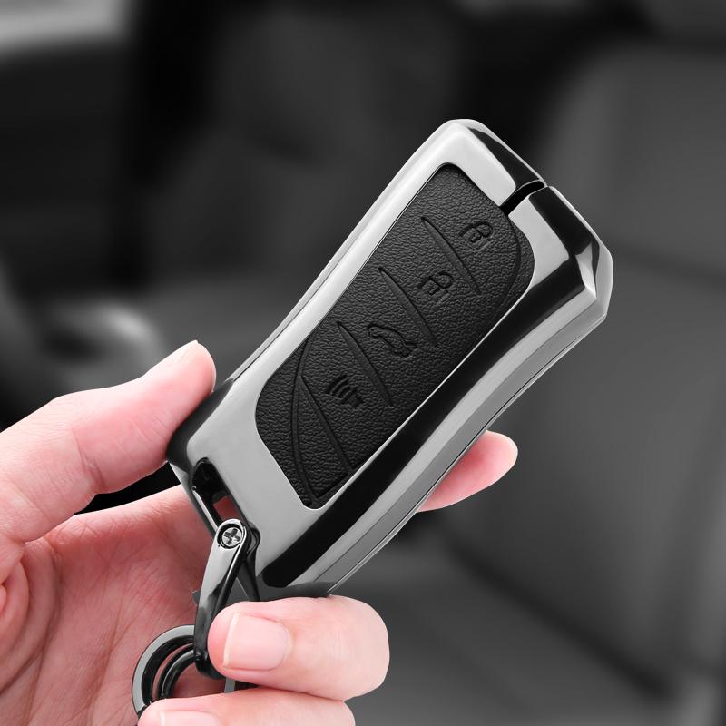 Zinklegering Leer Auto Afstandsbediening Sleutelhoesje Fob Cover Voor Lexus UX ES UX200 UX250h ES200 ES300h ES350 US200 US260h Styling Accessoire ZY8