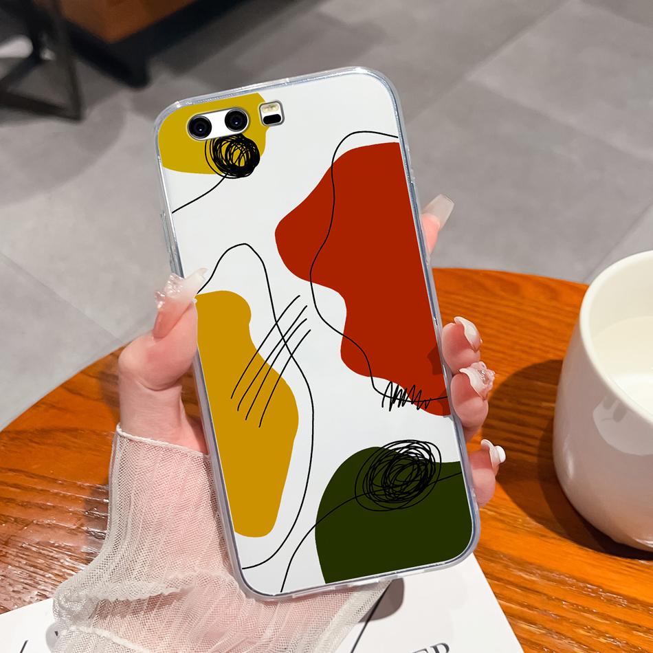 Per Huawei P10 Lite P10 Plus Custodia per Telefono Stile Casual Fantasie Silicone Morbido TPU Trasparente Leggera Copertura Per Huawei P 10+ Funda