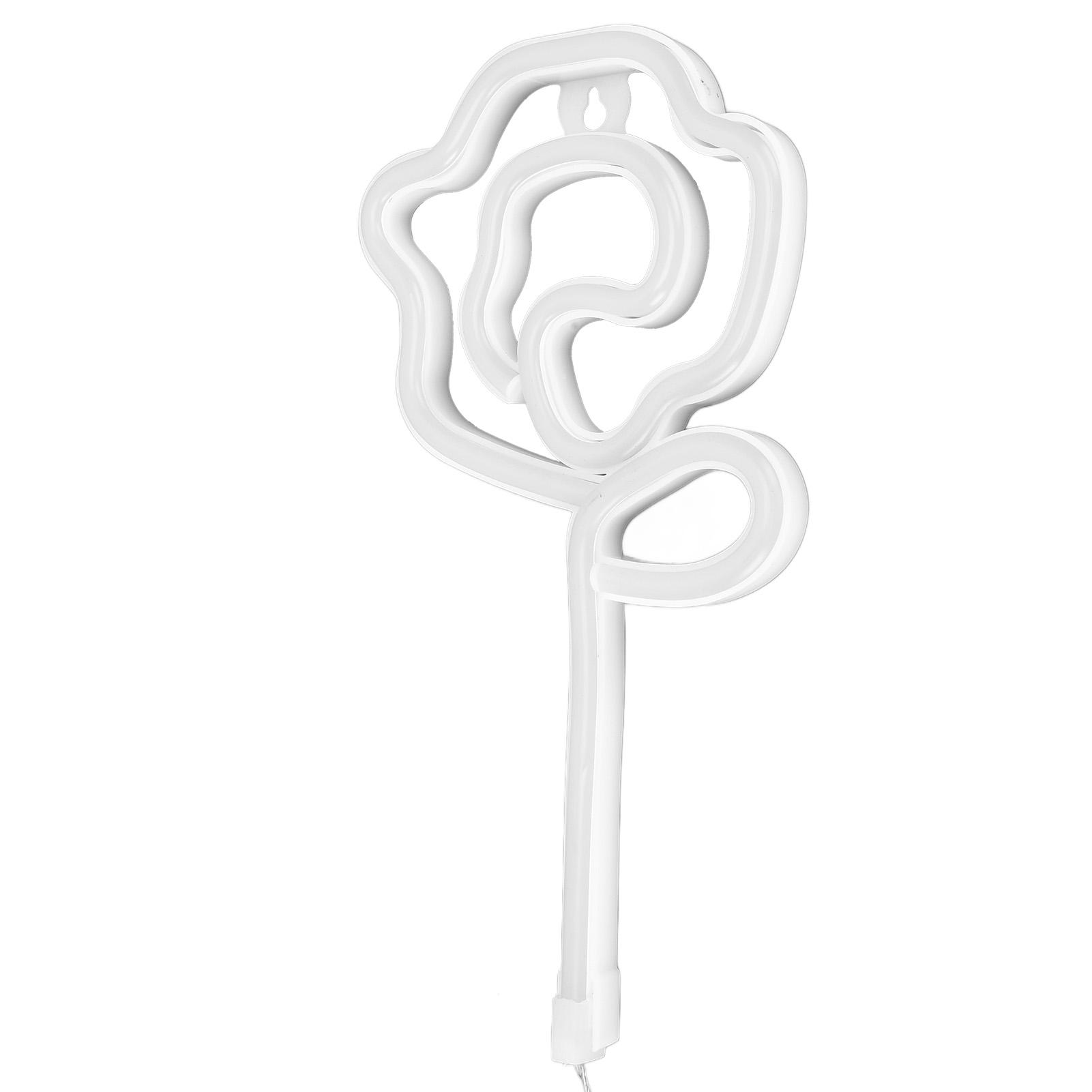 

Neon Lights Rose Flower Style Valentine s Day Proposal Wedding Confession Scene Home Decoration LightsPurple Light