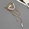 SHIXIN Multi-Functional Exquisite Heart Brooch Chain Tassel Anklet Pant Pin Imitation Pearl Adjustable Fashion Jewelry for Women