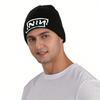Retro Logo Knitted Hat for Women Men Beanie Winter Hat Acrylic Rock Band Hip Hop Cap