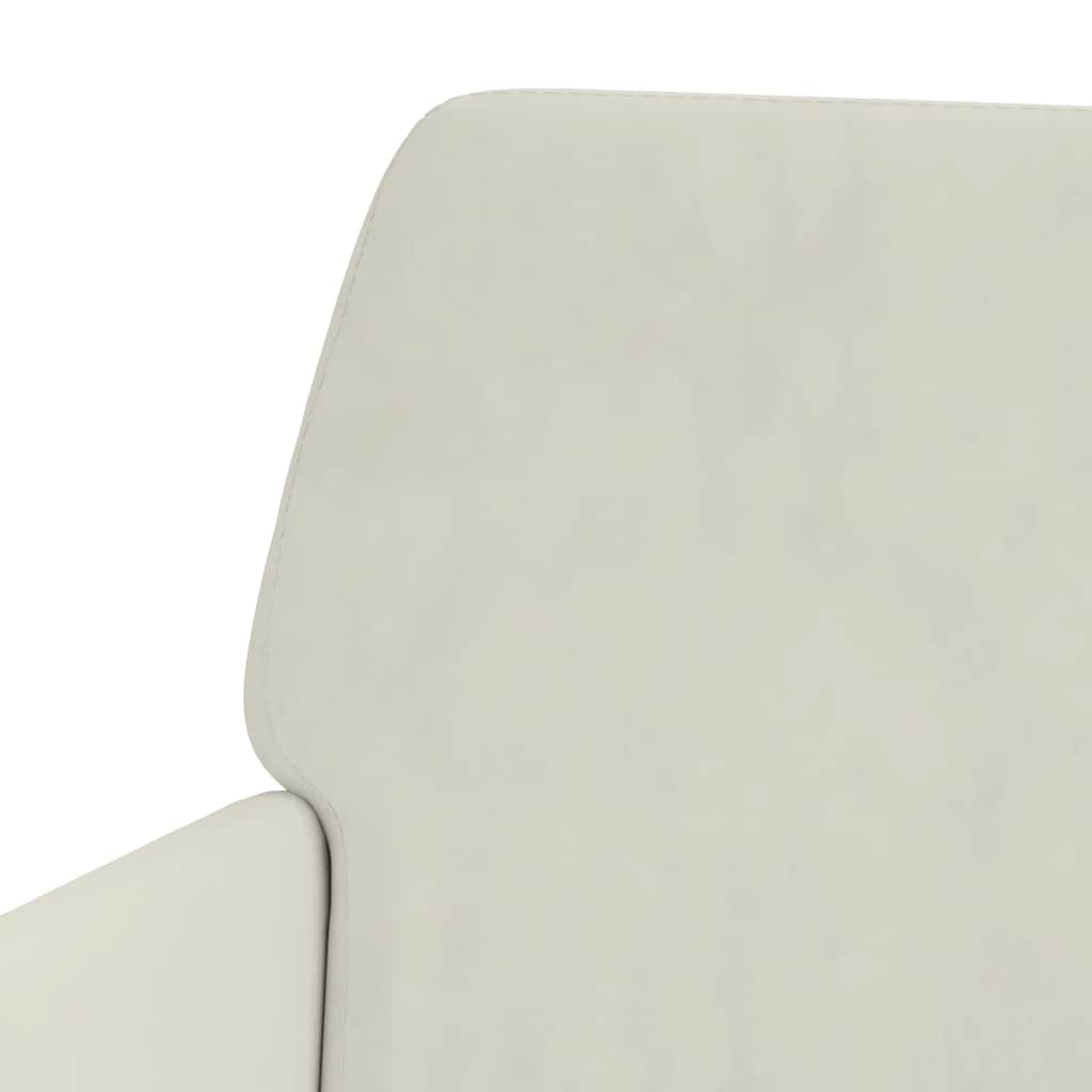 Cream Velvet Sofa Bench 108 X 79 X 79 Cm