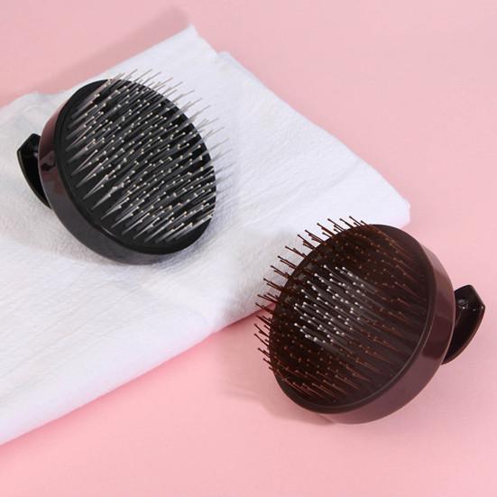 Scalp Massager Shampoo Brush with Ergonomic Handle Men Women Portable Travel Hair Growth Scalp Exfoliator Scrubber Cleaning Brush