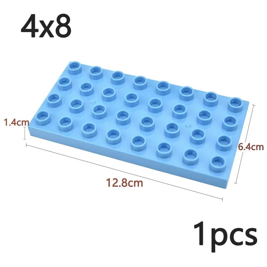 Double Sided Plate Creative Large Particle Double Floors Building Block BasePlate DIY Bricks Compatible Big Size Kid Toy Duploes