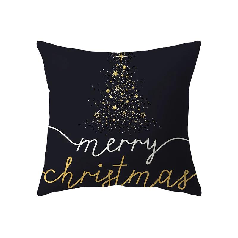 Christmas Themed Pillowcases Car Accessories Office Santa Claus Living Room Sofa Home Pillowcases