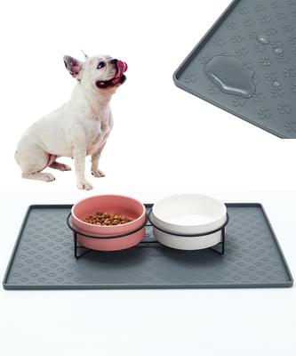 Banheiro limpo e confortável para cães de estimação 60 cm x silicone anti-respingo de comida e suporte para o seu conforto e segurança tapete, à prova d'água, 80 cm, folha, tapete, do animal de estimação'