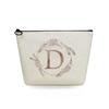 Women Circular letter Print Cosmetic Bag Toiletries Organize Travel Storage Case 6751 KTB
