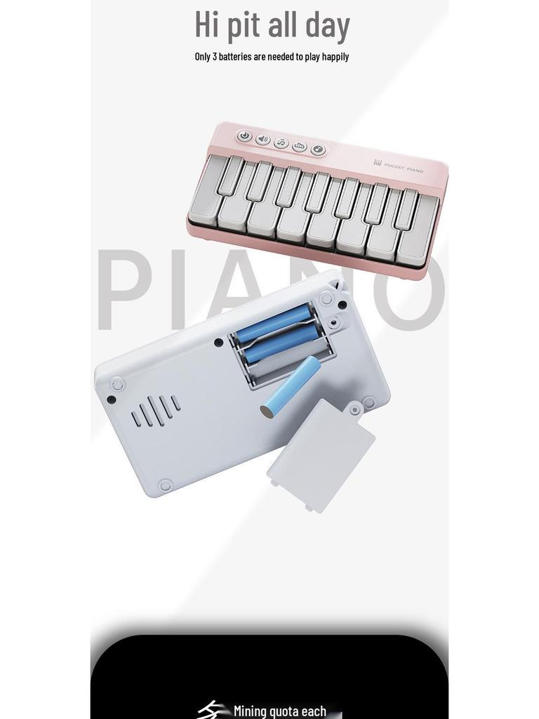 Multicolor Portable Pocket Piano Toy – Small, Multifunctional Keyboard for Kids