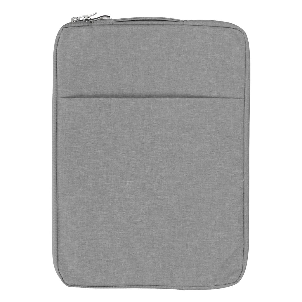 Laptop Sleeve 15.6in 39x29x2cm Double Layer Design Polyester Laptop Carrying Case for OS Laptop Pro for HP for DellGrey