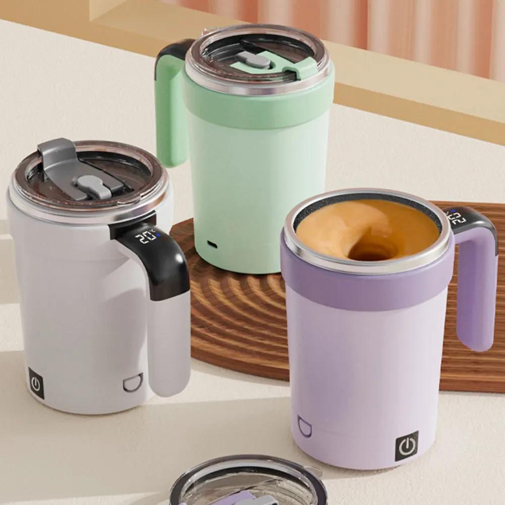 Xiaomi Electric Automatic Mixing Mug 380ML Smart Temperature Magnetic Stirring Cup for Milkshake Fitness Daily Drink