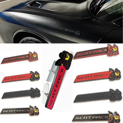 Badge de calandre avant de voiture Emblème de carrosserie Autocollant pour Caravan Challenger Caliber Charger Durango Bumblebee Super Bee Logo