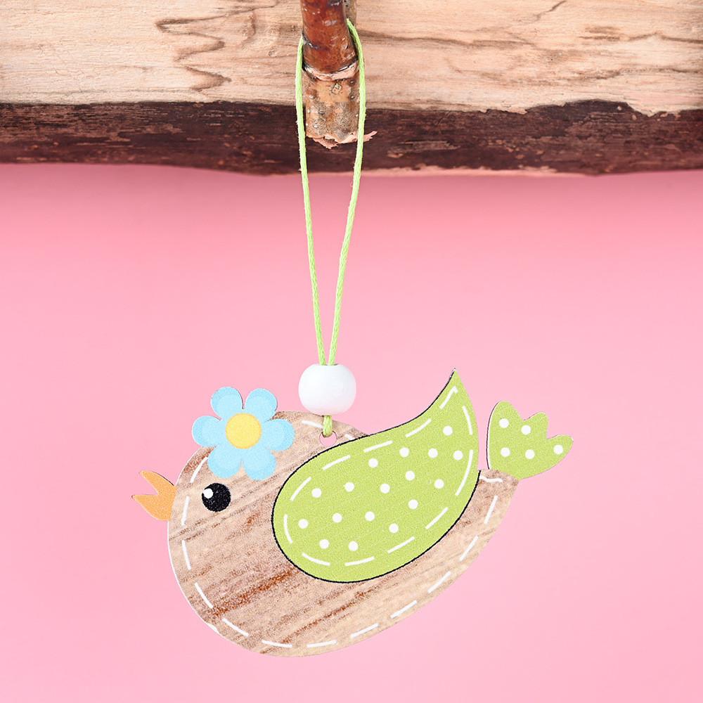 Easter Wooden Enchanting Hanging Decorations Including Cute Rabbit And Designs Chick