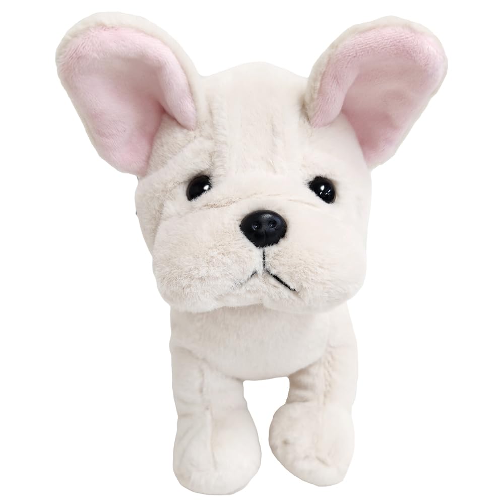 

BESTEVER Premium Puppy Plush Sitting French Bulldog 53120 Toy, Cream, вершковий
