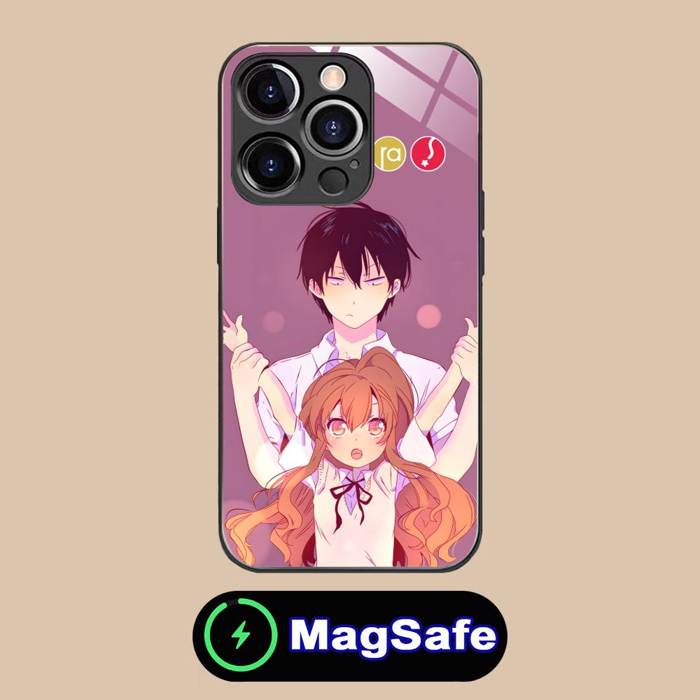 Anime Toradora Mobile Cell Phone Case for iPhone 17 16 15 14 13 12 11 Air Pro Max Plus Mini MagSafe Glass Colorful Cover Luxury