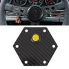 6 Hole Steering Wheel Horn Cover Carbon Fiber Exterior Steering Wheel Cap Steering Wheel