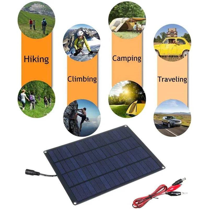 30W Solar Panel+20A/30A/60A Charge Controller&Clip Set 12V Battery Charger Energy Charging Plate Power Bank for Car Home Travel