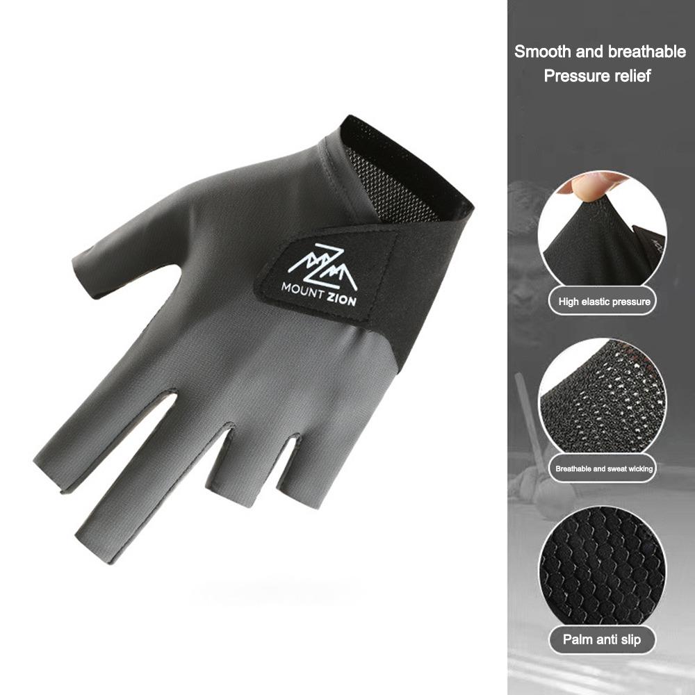 1 Stück Rutschfester Drei-Finger-Handschuh Elastischer Snooker-Billard-Handschuh Billardzubehör