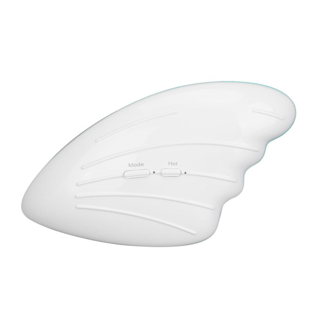 Warming Lactation Massager 6 Vibration Modes 3 Heating Modes Relieve Clogged Ducts Breastfeeding Massager White Green