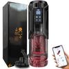 Male Automatic Masturbator Cup Thrusting Rotation Licking Sucking Penis Pump Pocket Pussy Blowjob LED Display Sex Toys for Men