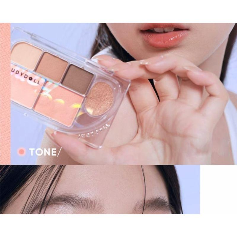 Judydoll - Dew-Shine 6 Color Palette (Warm Tone) - 2 Type