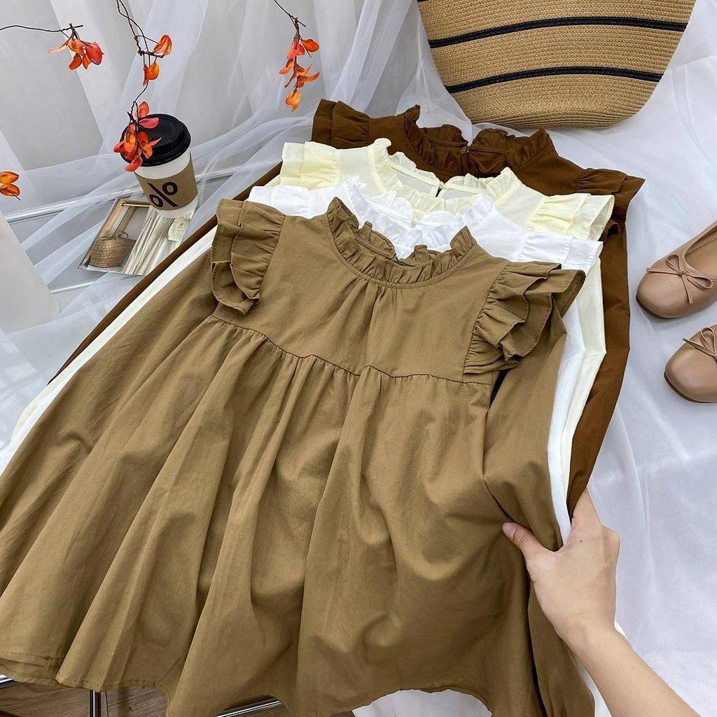 Damen Retro Französisches Langarmhemd mit Rüschenkragen - Autumn Slim Fit