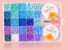 25-Grid Glass Rice Beads DIY Set: Children's Handmade Necklace & Bracelet Beading Kit