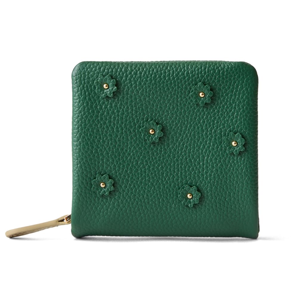 HASHIBAMI Цветочный Полукошелек Ha-2407-502 Бутылочно-зеленый