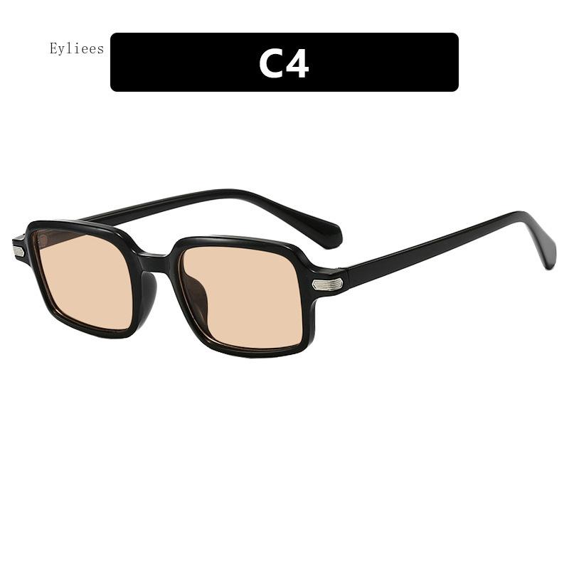 Small Rectangle Sunglasses Women'S Fashion Jelly Color Sun Glasses Summer Uv400