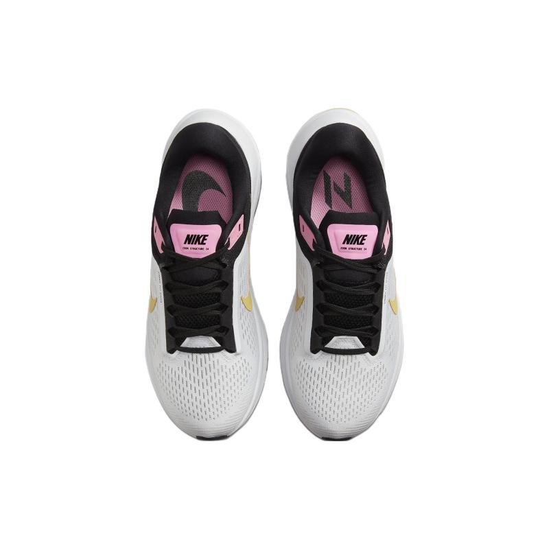 Nike Air Zoom Structure 24 'White Black Wheat Gold' Women's Sneakers Casual DA8570-106