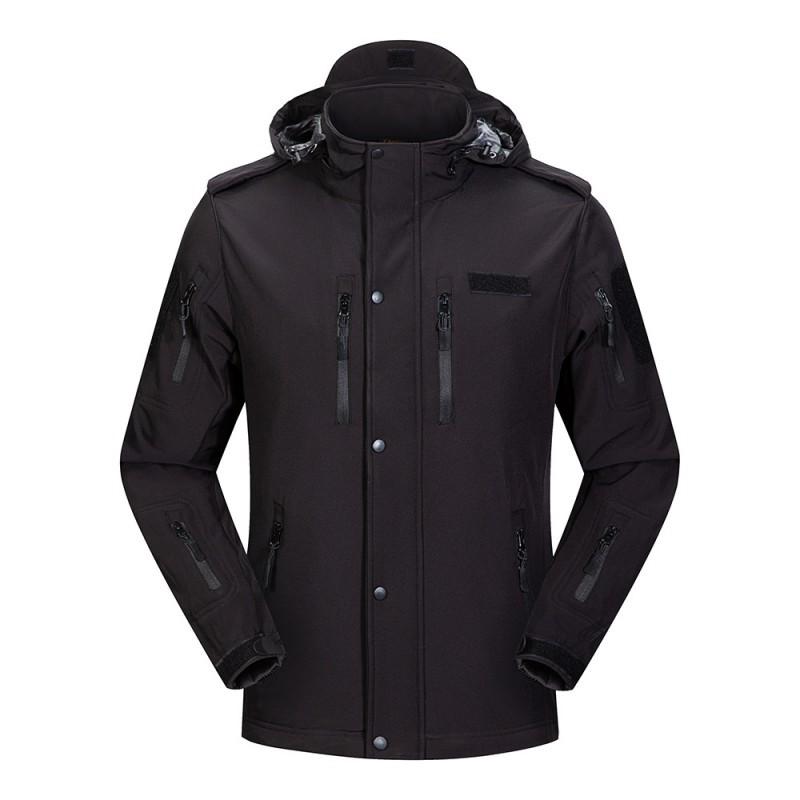 Soft-shell Assault Suit Sharkskin Multi-pocket Outdoor Military Fan Wind-proof Rain-proof Camouflage Jacket
