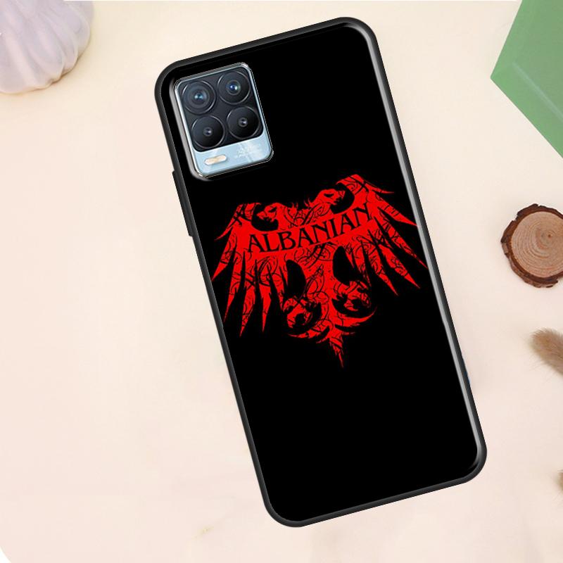 Albania Flag Eagle Case For Realme C75 C63 C61 C55 C51 C53 C35 C65 C67 C71 11 12 13 14 15 Pro Plus GT6 GT7 Pro