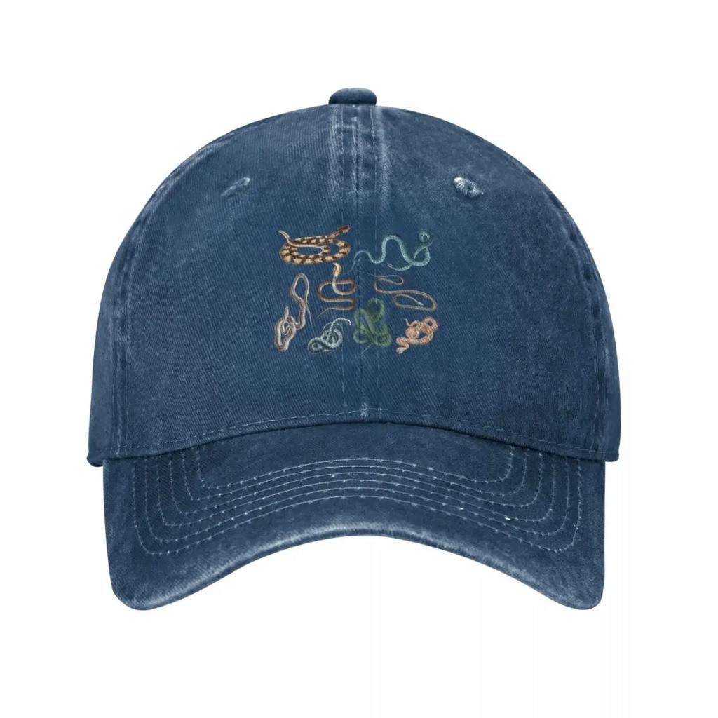 Group of coiled snakes Baseball Cap Unisex hat western Hat custom Hat Military Cap Unisex Unisexs Baseball Womens