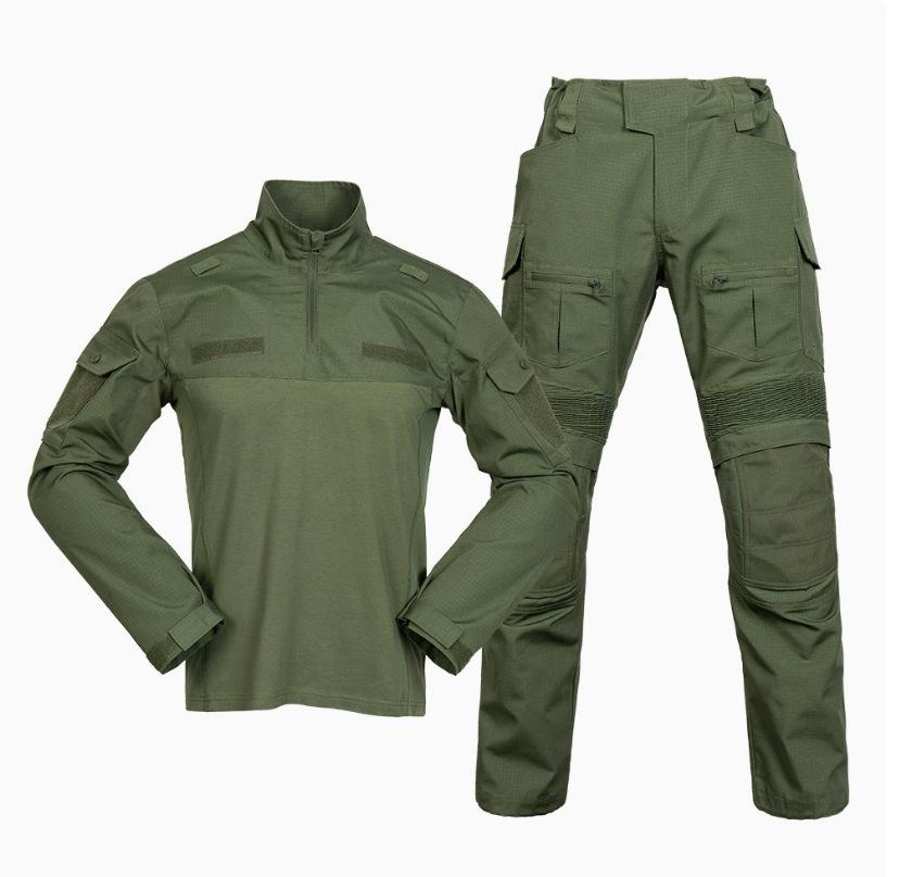 

New frog clothing wear-resistant breathable training clothing outdoor camping CS training military fan clothing XXXL армія зелений колір