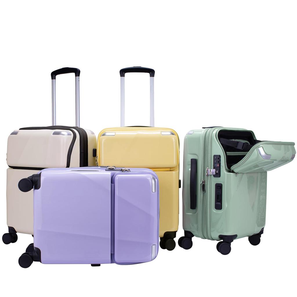 Suitcase Zipper Carry Size Top Open Front Open Stopper Included Extension Function 35L 53 Cm Sierra Lilac [Travelist] Carry-on (43L) 3.6kg 3.8kg