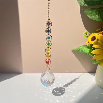 1pc Crystal Suncatcher Mobile Meditation Home Decor Maker Suncatcher ( And )