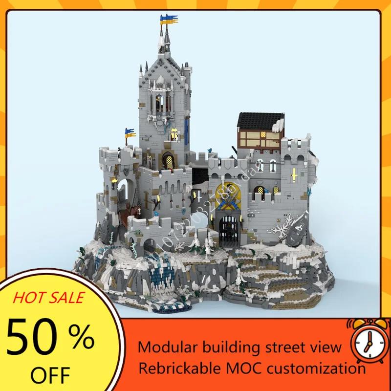 4772PCS MOC Mountain Fortress DIY Puzzle Model Custom Medieval Castle Upgrade Base Xmas Toy Gift by Sleepless Night