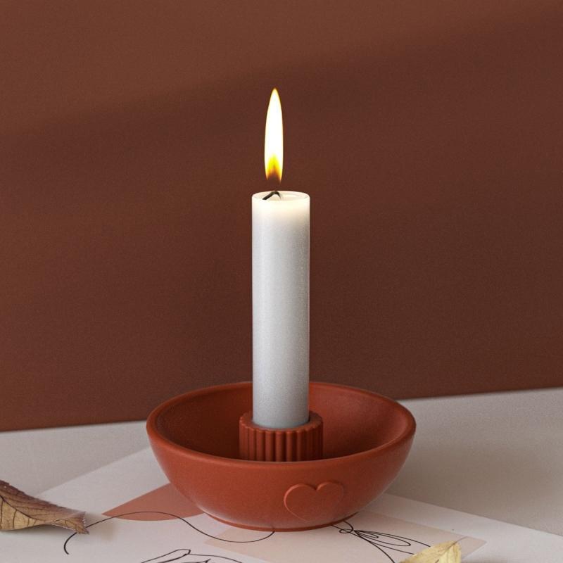 Silicone Candlestick Molds Reusable 3D Epoxy Casting Molds for Creative DIY Home Decoration and Craft Projects
