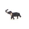Black Gold Retro Elephant Brooch Set Shiny Rhinestone Inlaid Exquisite Craft for Women Hat Bag Decoration Jewelry Gift