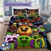 Brawl Stars Pattern Bedding,Quilt Set Quilt Cover Pillowcase Home Birthday Gift (1*duvet Cover+2*pillowcase,without core)ZSJT0917026