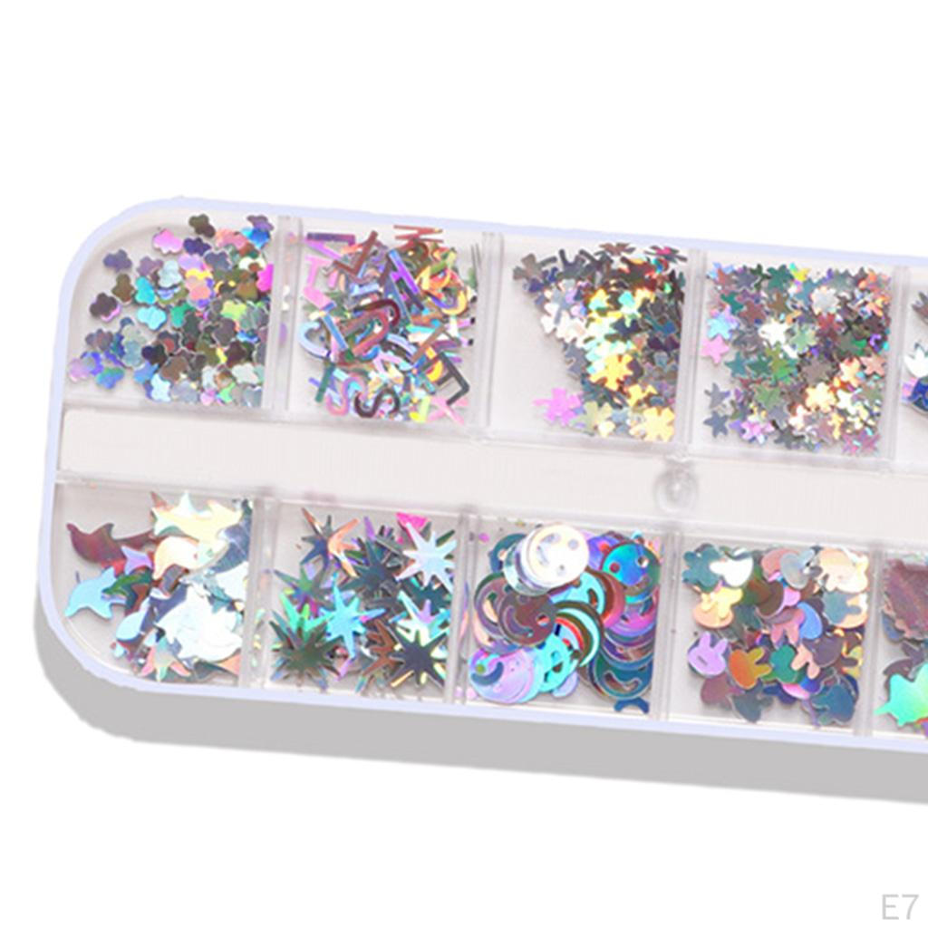 Nail Paillettes Tinsel Flakes Nails Eyes Make