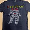 Radiohead Paranoid Android Kapela Námořnická Modrá Černá Krátký Unisex Tričko Reprint KH13318 Unisex Tričko