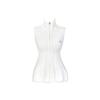 J.JANE Flower Midi Knit Zip-Up Vest (Ivory)